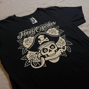 Johnny Cupcakes Pirate Cake Men's Black T-Shirt